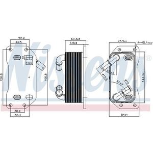 Oliekoeler, Motorolie Volvo Nissens 91254