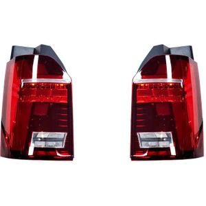 Set Led Achterlichten Passend Voor Volkswagen Transporter T6 2015-2020 (Met Achterklep) - Rood/Smoke Volkswagen Autostyle Dl Vwr28lrsd