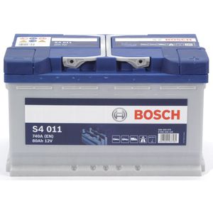 Bosch Auto Accu S4011 - 80Ah - 740A - Voertuigen Zonder Start-Stopsysteem