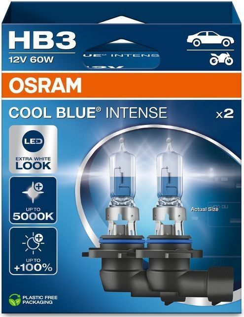 Osram - Cool Blue Intense - Halogeenlampen - 12V - 60W - 2 Stuks - Extra Wit Licht