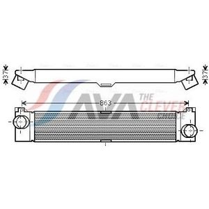 Intercooler, Inlaatluchtkoeler Fiat Ava Fta4353