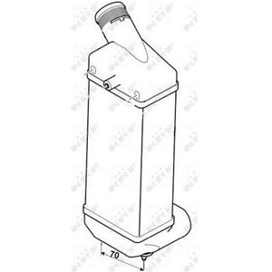 Intercooler, Inlaatluchtkoeler Citroen, Peugeot Nrf 30283