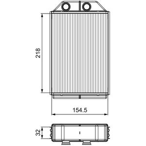 Kachelradiateur, Interieurverwarming Audi Valeo 811530