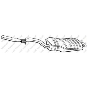 Uitlaat Einddemper Bmw Bosal 283-497