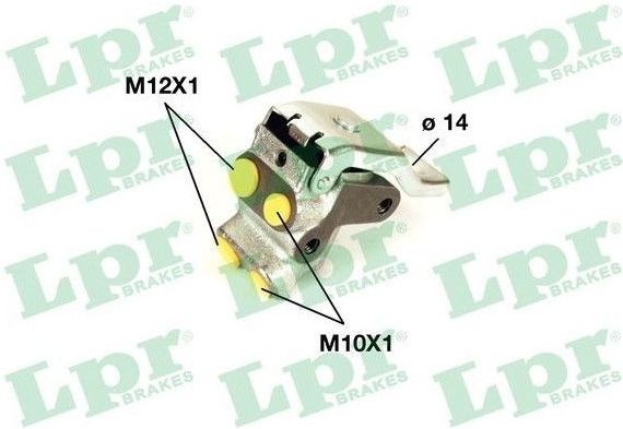 Renault - Remkrachtverdeler - Lpr 9925 - Gietijzer - Remsysteem Bendix