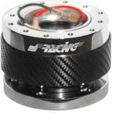 Simoni Racing Quick Release Stuurnaaf Carbon/Chroom - Lengte 55mm