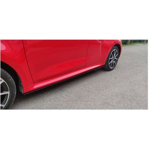 Set Sideskirts Passend Voor Toyota Yaris (P21) 2020- (Pu-Rim Matzwart) Toyota Motordrome Dx Sto03