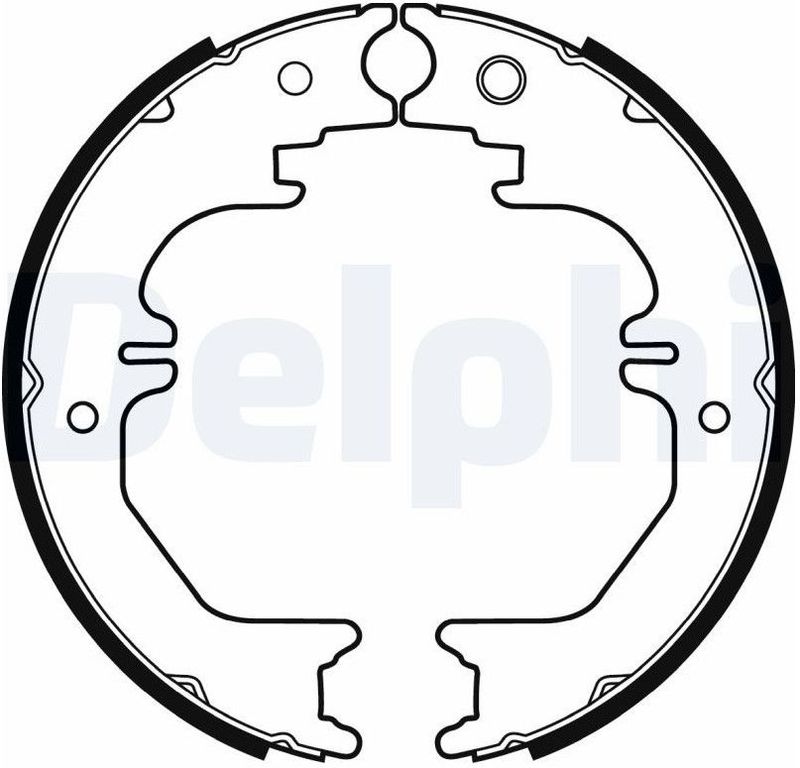 Delphi - Ls2132 - Remschoenset - Voor Lexus en Toyota - 230 mm - 45 mm