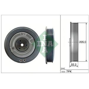 Riemschijf, Krukas Volvo Ina 544 0506 10