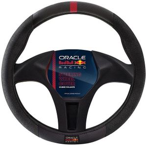 Red Bull Oracle - StuurHoes - Zwart/Rood - PU Leer - Universele Pasvorm