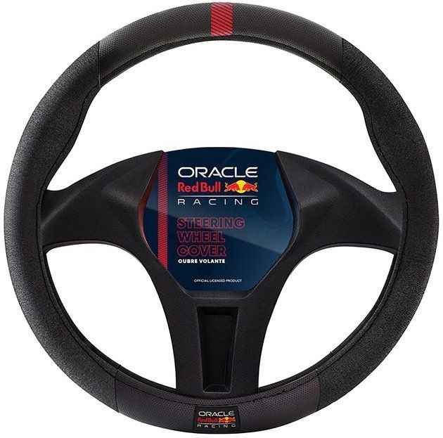 Red Bull Oracle - StuurHoes - Zwart/Rood - PU Leer - Universele Pasvorm