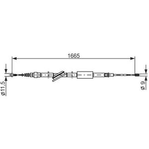 Handremkabel Audi Bosch Bc885