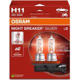Osram - Night Breaker Silver - Halogeenlamp - 12V - H11 - 2 Stuks