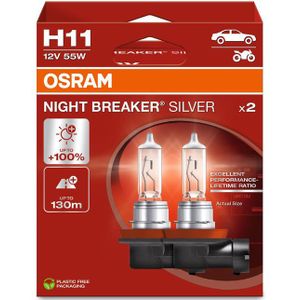 Osram - Night Breaker Silver - Halogeenlamp - 12V - H11 - 2 Stuks