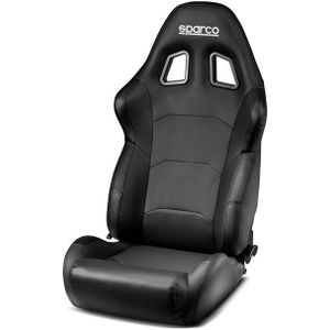 Sparco Sportstoel R500 Torino - Zwart Skai - Verstelbaar