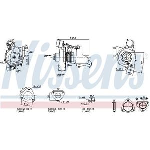 Turbocharger Land Rover Nissens 93730