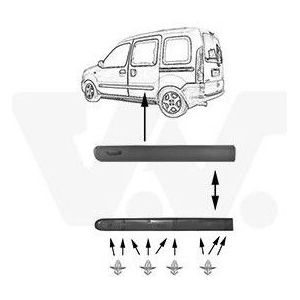 Sier- / Beschermingspaneel, Deur Renault Van Wezel 4311423