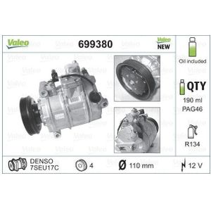 Compressor, Airconditioning Audi Valeo 699380