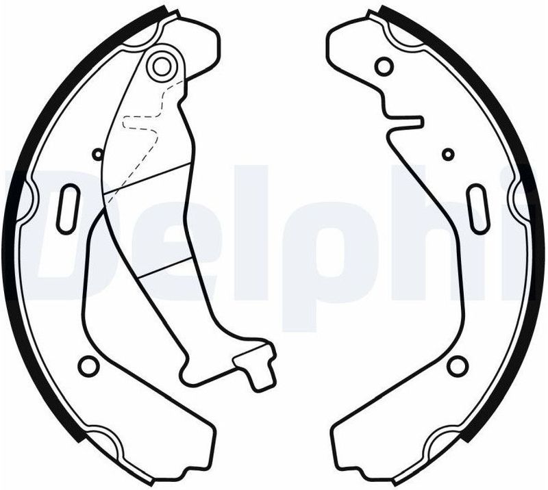 Delphi - Remschoenset - Voor Opel, Subaru, Suzuki - Remtrommeldiameter 200 mm - Breedte 29 mm