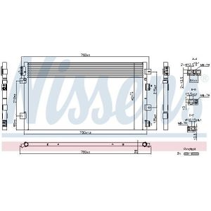 Condensor, Airconditioning Chrysler Nissens 940855