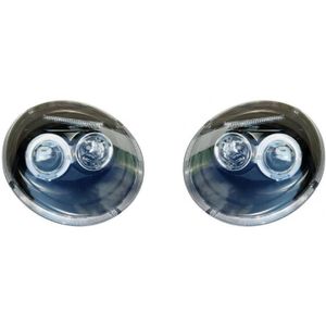 Set Koplampen Passend Voor Volkswagen New Beetle 1997-2011 - Zwart - Incl. Angel-Eyes Volkswagen Autostyle Dl Vwk37j