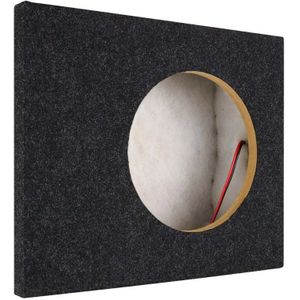 10&quot; pasklare subwoofer kist Scania CR20, 17 Liter, 12&19 mm MDF