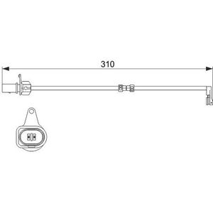 Slijtageindicator Audi Bosch Ap606