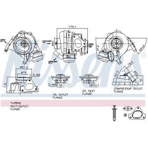 Turbocharger Mercedes-Benz Nissens 93105