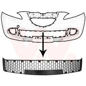 VanWezel 1779590 - Grille Prise D'air Inférieure - Voor Lancia Ypsilon 2011-2015