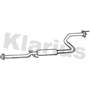 Uitlaat Middendemper Honda Klarius 260427