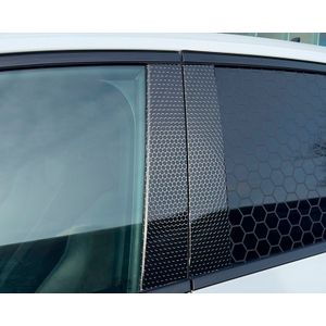 Foliatec Design Sticker B-stijl â Set van 2 stuks 24,5x54,5cm â Hoogglans zwart