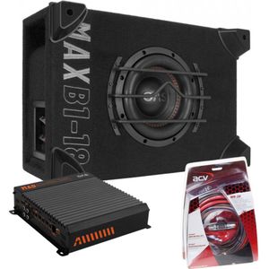 GAS MAX Subwoofer set MAX B1-18 + MAD -600.1DFL + WK-20