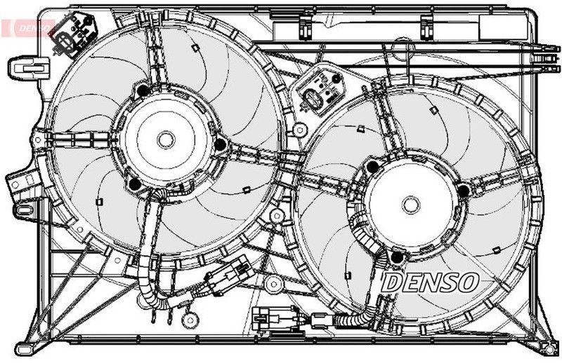 DENSO - DER09075 - Koelventilator - Voor voertuigen met airco