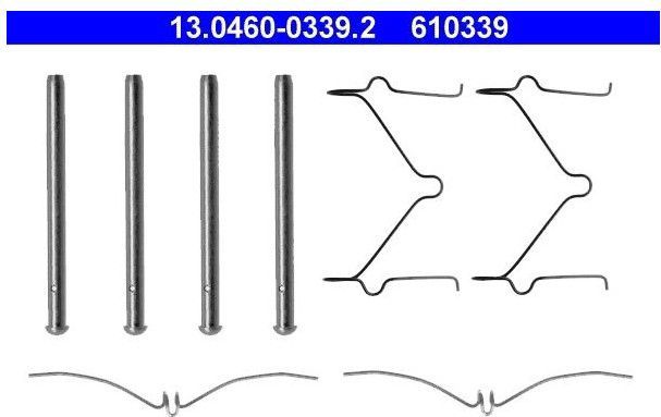 Accessoireset, Schijfremblok Mazda Ate 13.0460-0339.2