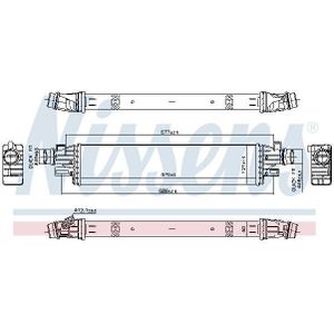 Nissens - 961319 - Intercooler - Inlaatluchtkoeler - Aluminium - Luchtgekoeld
