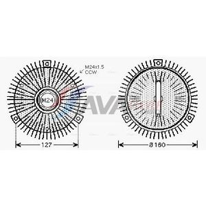 Koppeling, Radiateurventilator Bmw Ava Bwc391
