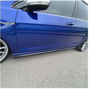 Oneway Set Sideskirts Passend Voor Volkswagen Golf Vii (7.5) Hb/Variant R 2017-2020 - Glanzend Zwart Volkswagen Oneway Ow Ss10009