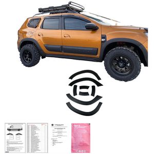 Oneway Complete Bodykit Passend Voor Dacia Duster Ii 2018-2024 (Zonder Duster Markering) - Matzwart Dacia Oneway Ow Bk12007