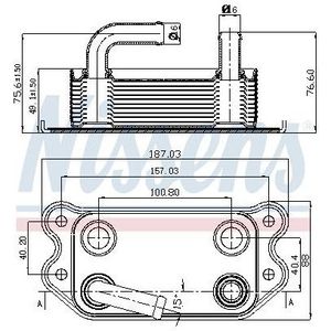Oliekoeler, Motorolie Ford, Volvo Nissens 90714