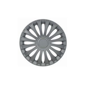 Jestic - Wieldoppenset - Zilver - Kunststof - Set van 4 Stuks