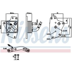 Oliekoeler, Motorolie Lexus Nissens 91444