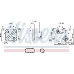 Oliekoeler, Motorolie Nissan Nissens 91436