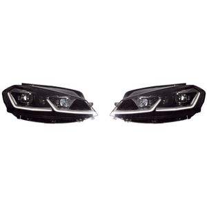 Set Led Koplampen Volkswagen Golf Vii Facelift (7.5) 2017- - Zwart - Incl. Dynamic Running Light Volkswagen Autostyle Dl Vwk83lmj