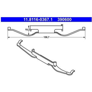 Volkswagen - Remklauw - Veer - ATE