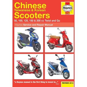 Chinese, Taiwanese & Korean Scooters 50cc,125cc & 150cc
