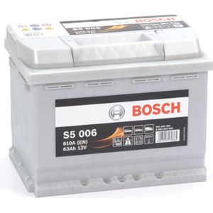 Bosch Auto Accu S5006 - 63Ah - 610A - Voertuigen Zonder Start-Stopsysteem