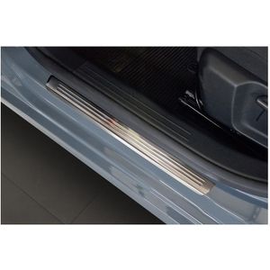 Rvs Instaplijsten Passend Voor Opel Corsa F Hb Incl. E-Corsa 2019-2023 & Fl 2023- 'Lines' - 4-Delig Opel Avisa Av 215033