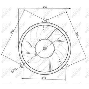 Koelventilator Peugeot Nrf 47049