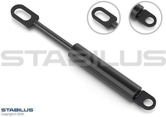Stabilus - Gasveer - Pop-Up Koplamp - 100N - Lengte 107 mm - Slag 21,5 mm