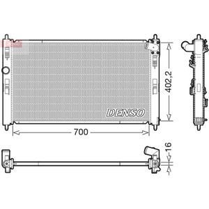 Radiateur Mitsubishi Denso Drm45050